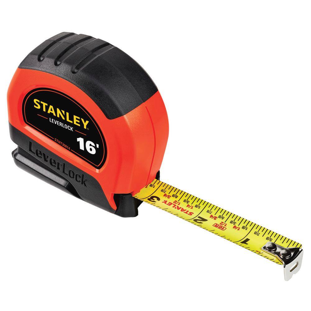 Stanley 16 ft. LeverLock High Visibility Tape Measure STHT30814S