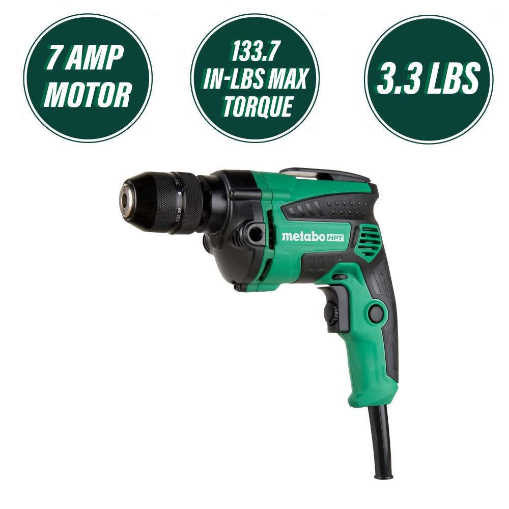 7 Amp 3/8 Inch Drill， EVS， Reversible | D10VH2