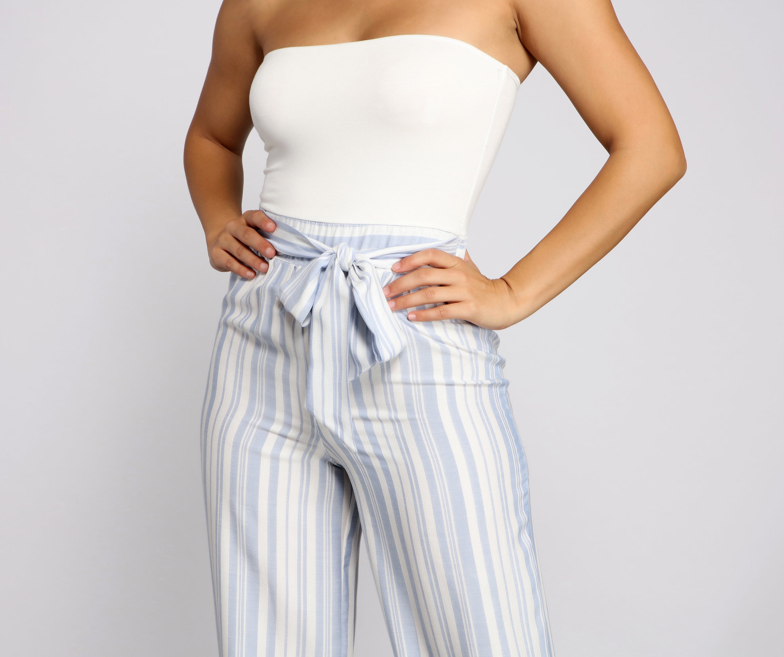 Make It Chic Strapless Jumpsuit