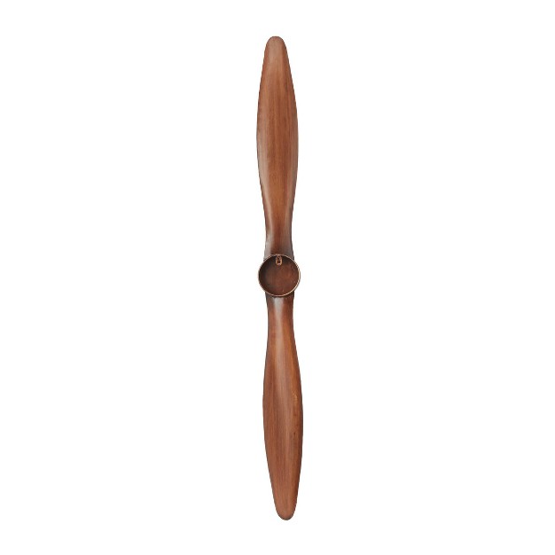 Metal Airplane Propeller 2 Blade Wall Decor With Aviation Detail Olivia amp May