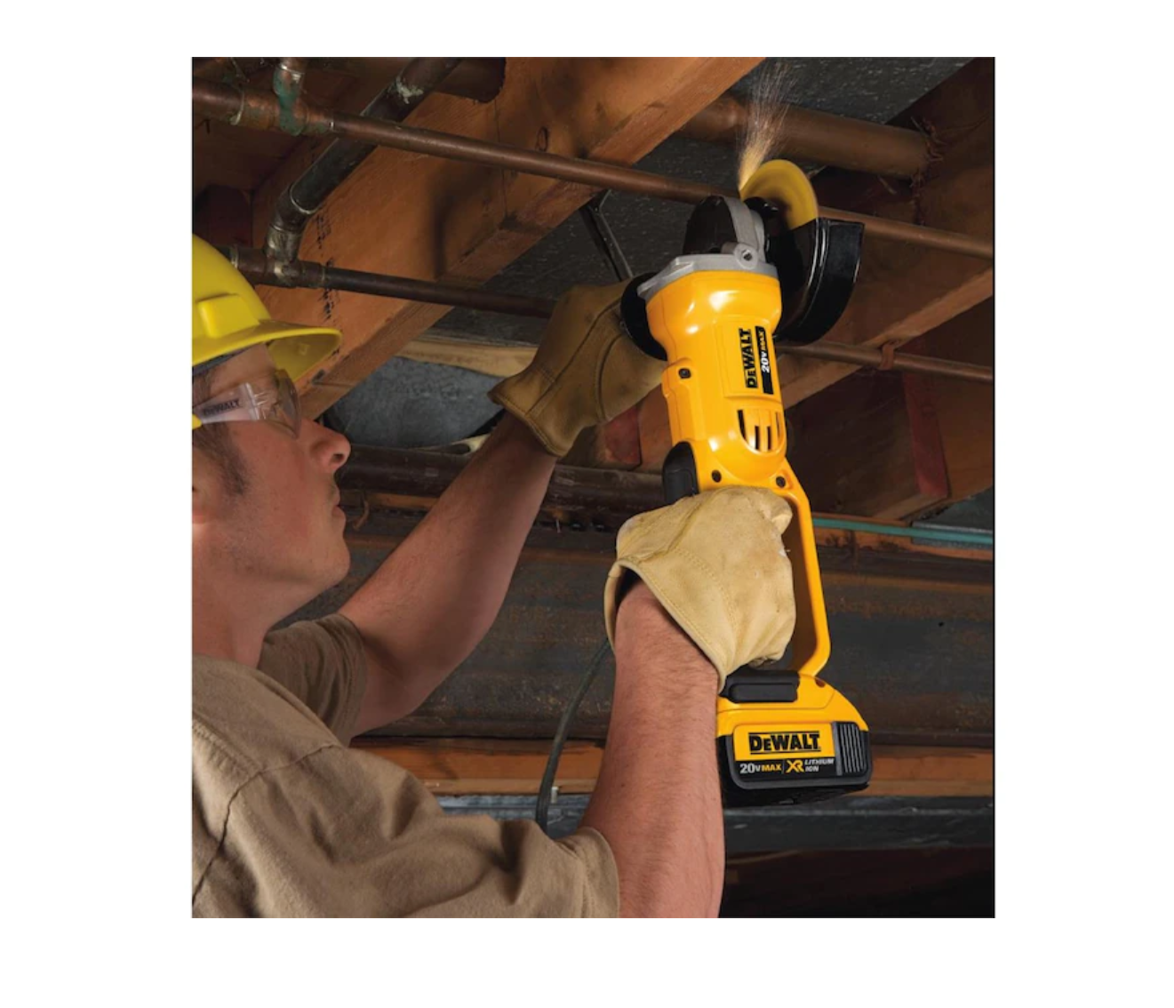 DEWALT DCG412B 4.5-in 20-Volt Trigger Switch Cordless Angle Grinder