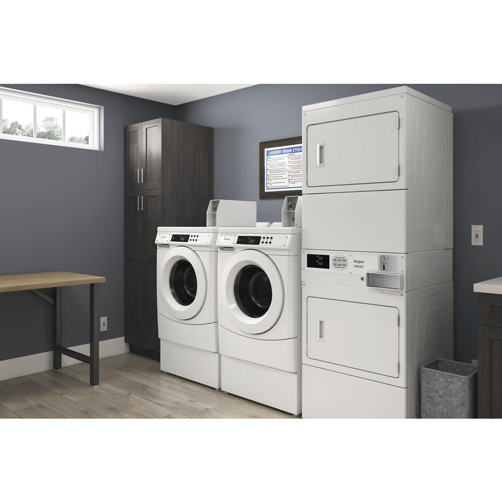 Whirlpool CESP2958JQ Commercial Electric Stack Dryer With Factory-Installed Coin Drop And Coin Box