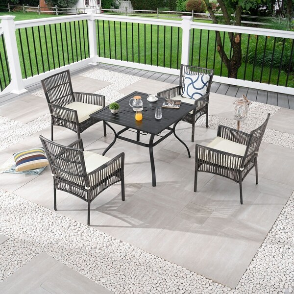 Patio Festival 5Piece Outdoor Square Dining Set