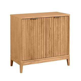 Nathan James Jasper 31 in. Warm Pine Modern Wood Sideboard Accent Storage Cabinet with Doors for Kitchen Living or Dining Room 71801