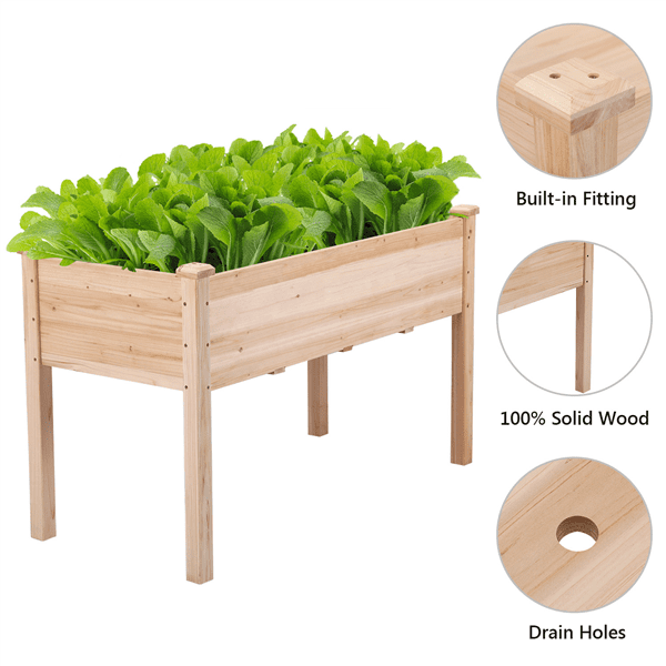 Elevated Flowerpot Vegetable Bed Garden Box Bed Gardening Vertical Planter