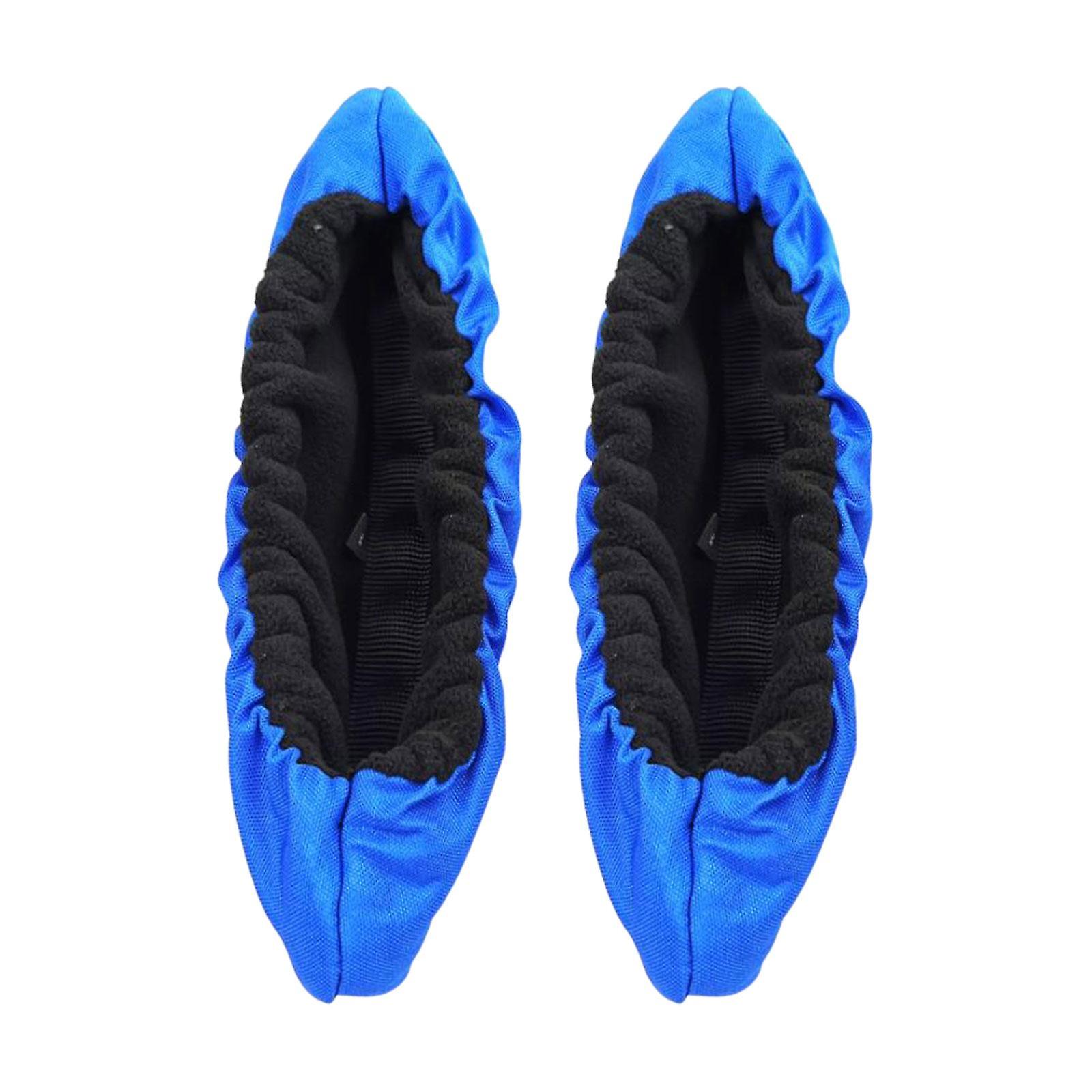 2x Skating Guard Equipment Protection Boys Girls Soft Ice Skate Blade Covers Blue