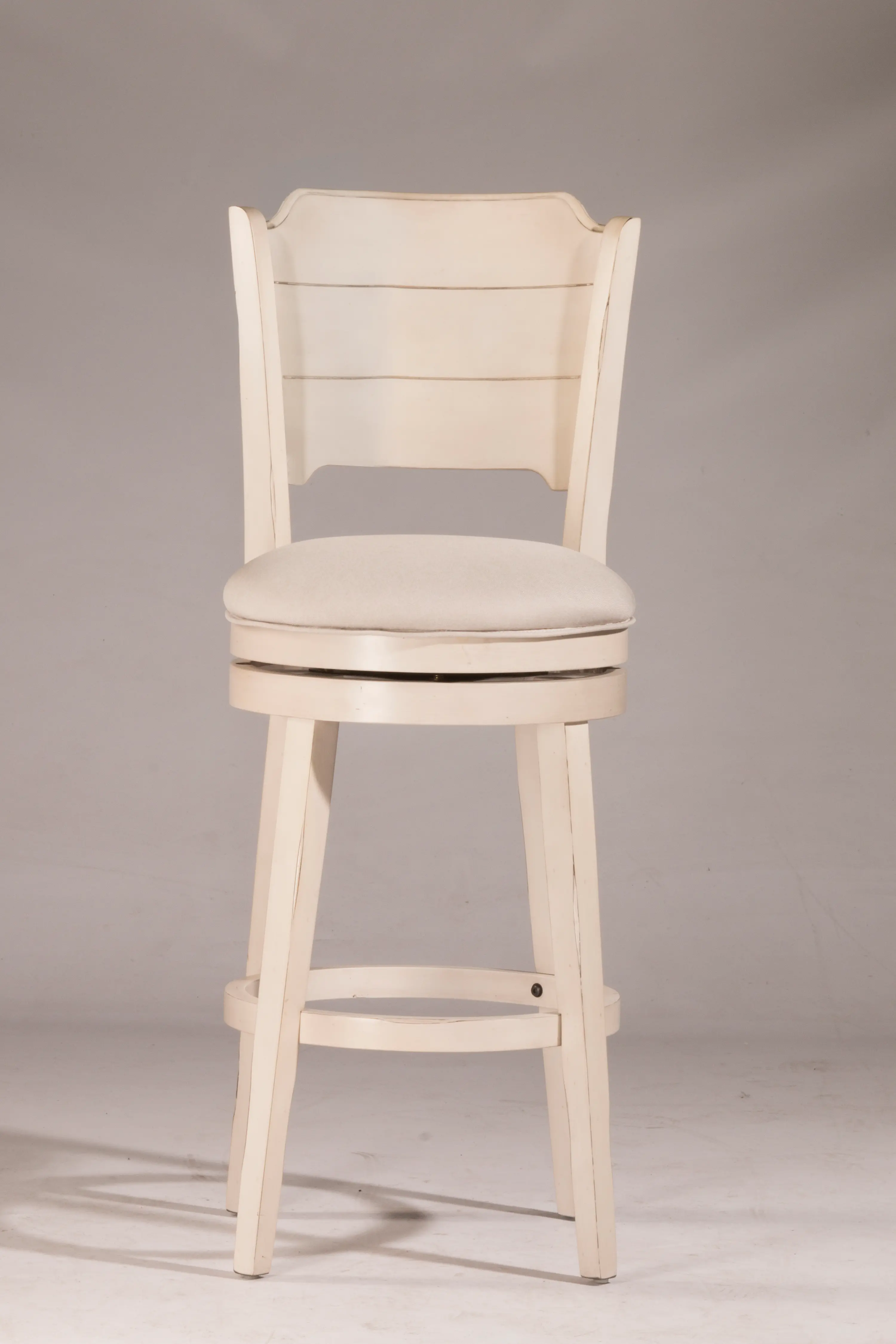 Clarion White Swivel Counter Height Stool