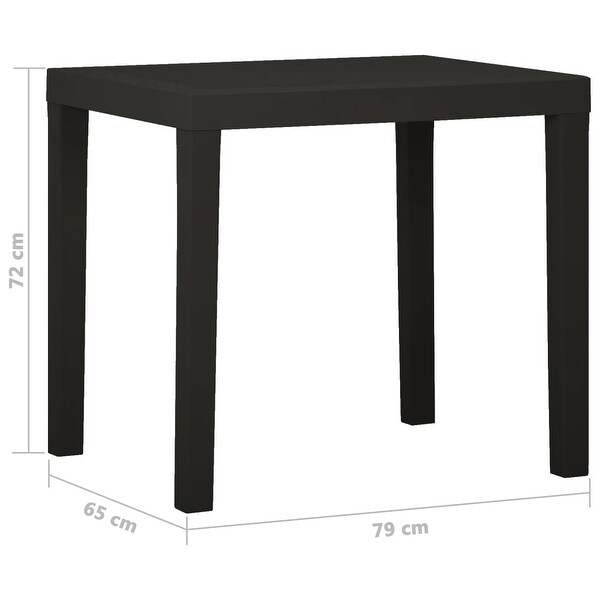 vidaXL Patio Table Anthracite 31.1