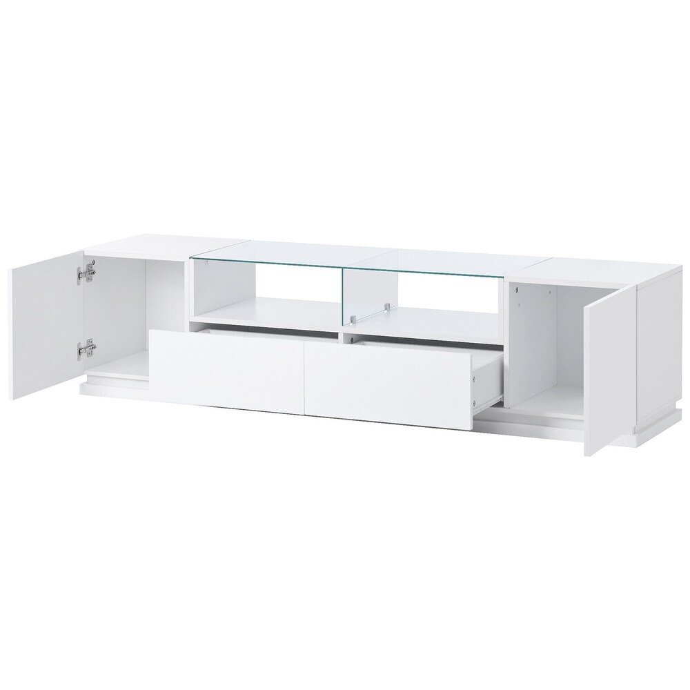 High Gloss TV Stand Cabinet for TVs Up to 70\