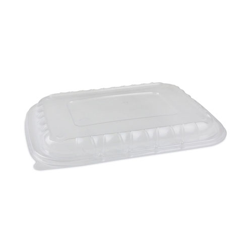 Pactiv EarthChoice Entree2Go Takeout Container Vented Lid | 11.75 x 8.75 x 0.98， Clear， 200