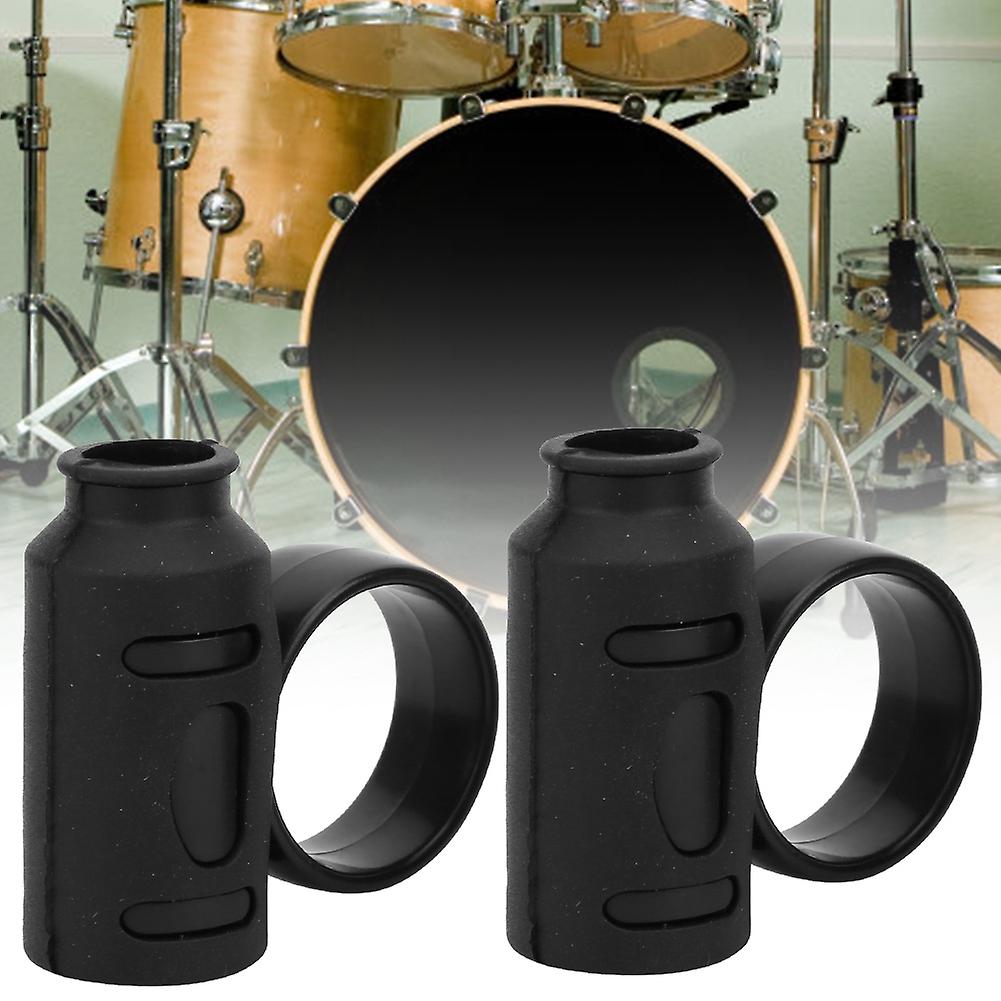 Drum Stick Control Clip Finger Controller Anti Slip Drummer Rotating Auxiliary Tool(noir )