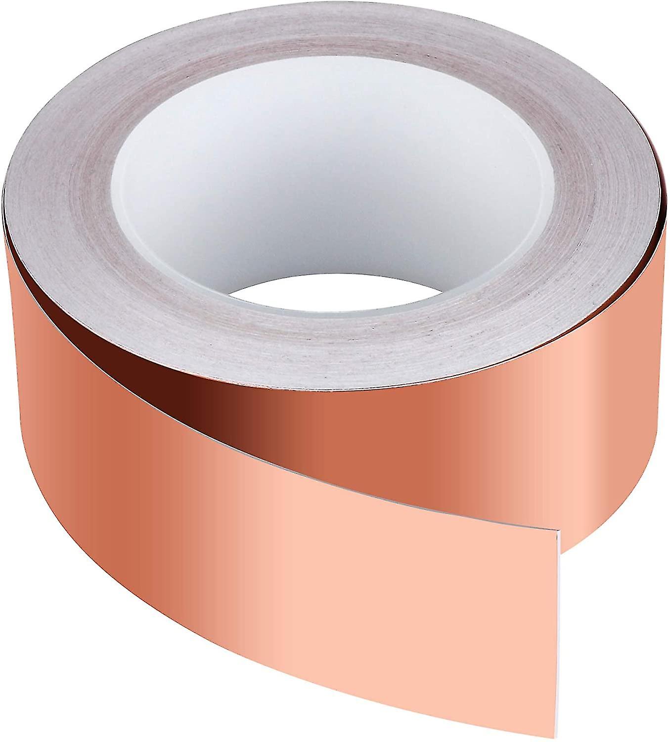 Copper Tape 30m X 50mm， Vegena Copper Foil Tape Emi Copper Foil Tape