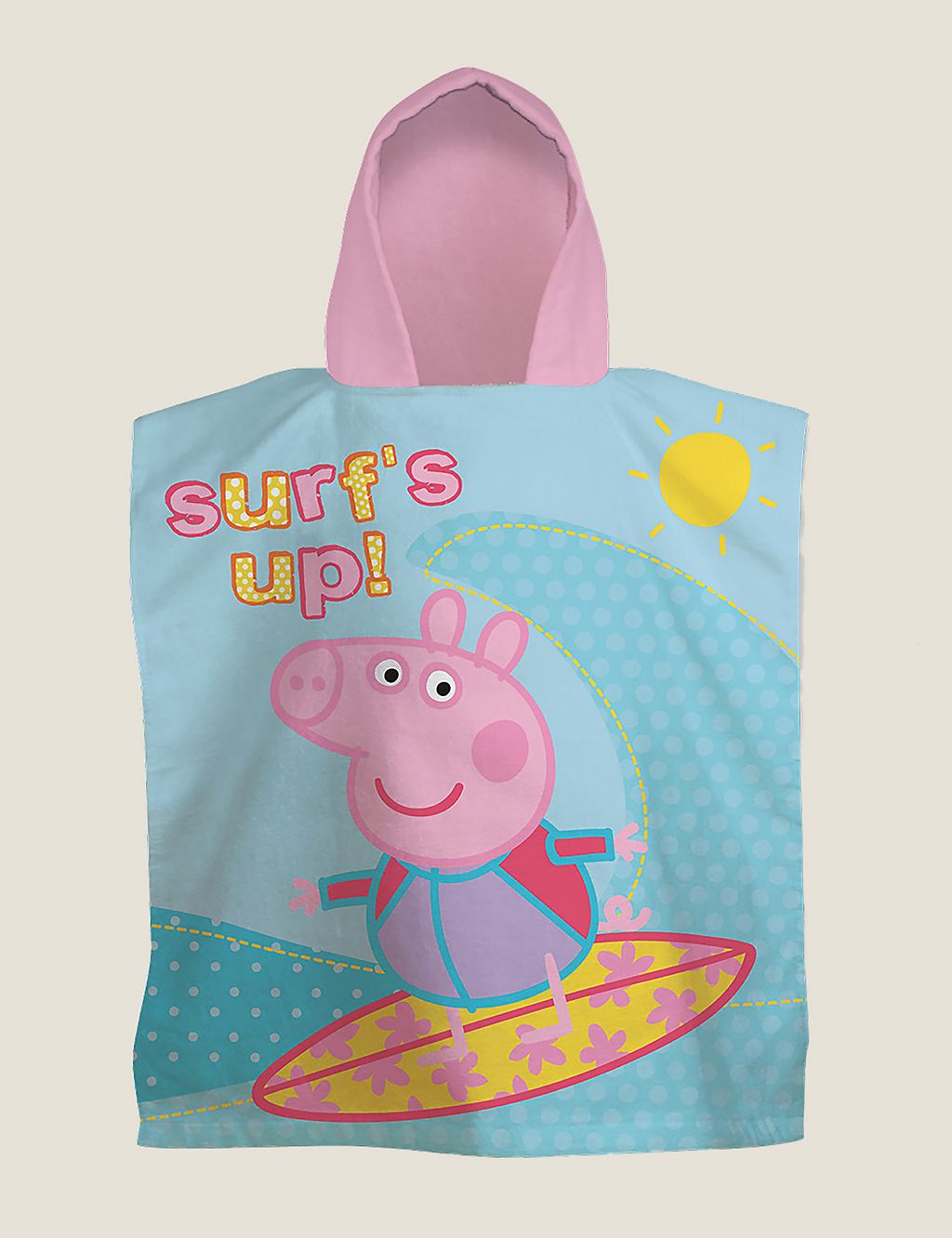 Pure Cotton Peppa Pig™ Kids' Hooded Towel