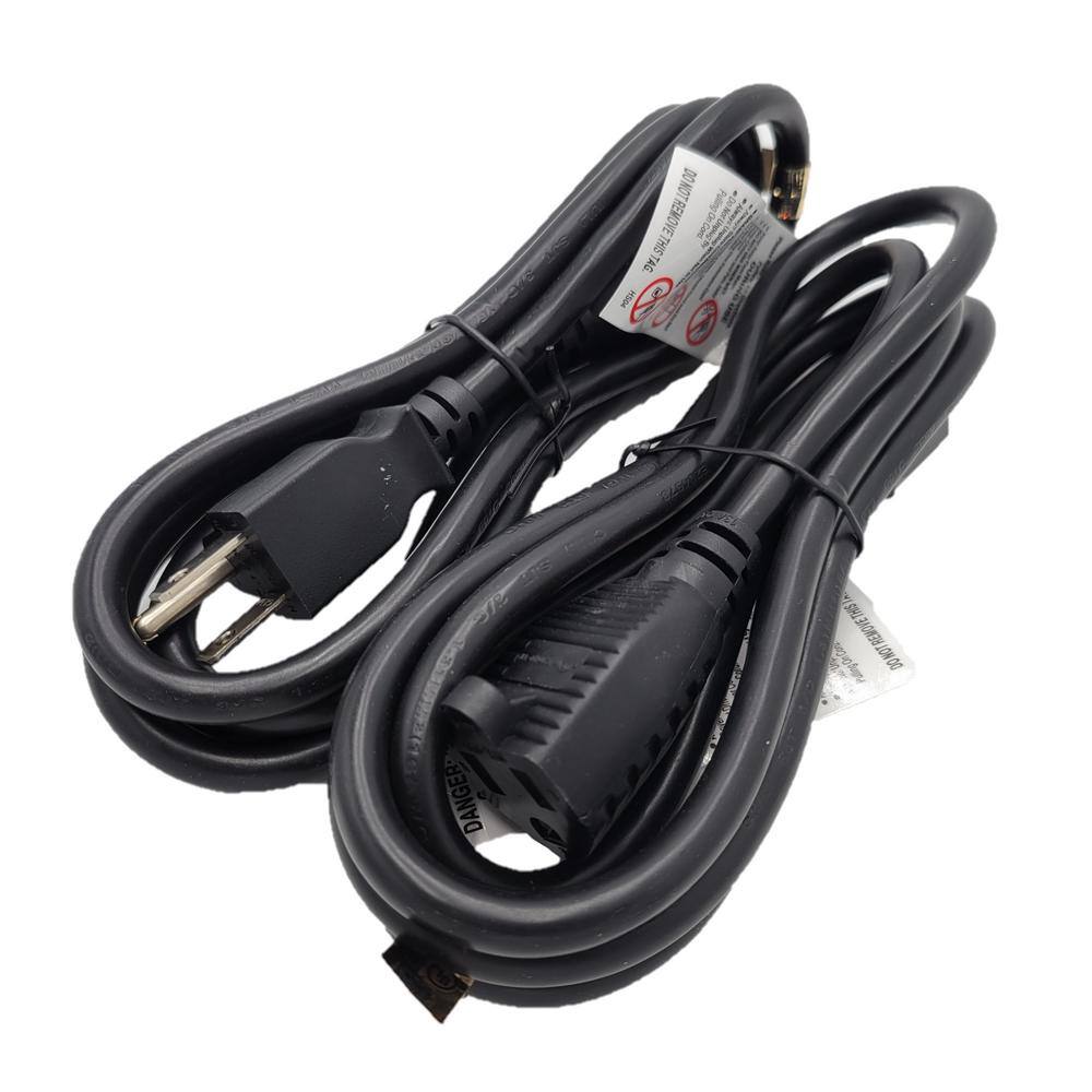 Micro Connectors Inc 3 ft. 163 13 Amp UL Power Extension Cord NEMA 5-15R to NEMA 5-15P (2-Pack) M05-113EPR-3-2P