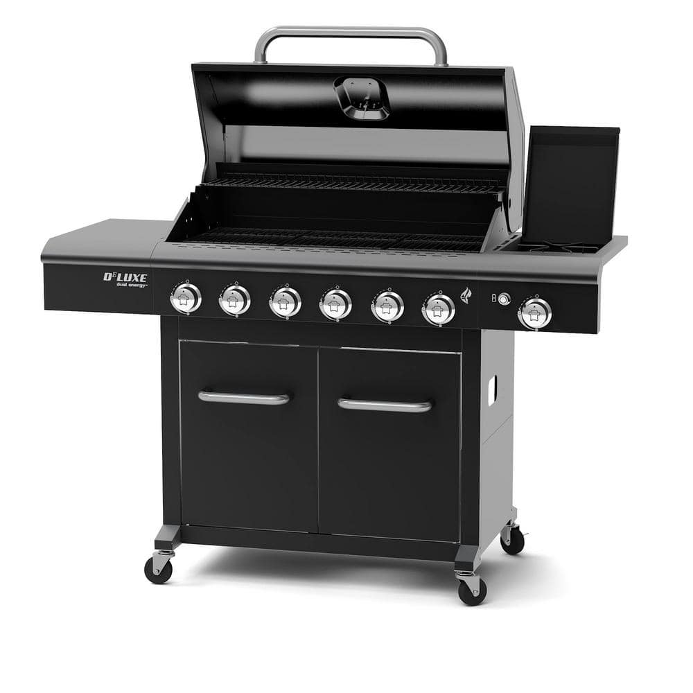 Nexgrill Deluxe 6-Burner Propane Gas Grill in Black with Side Burner 720-0898A