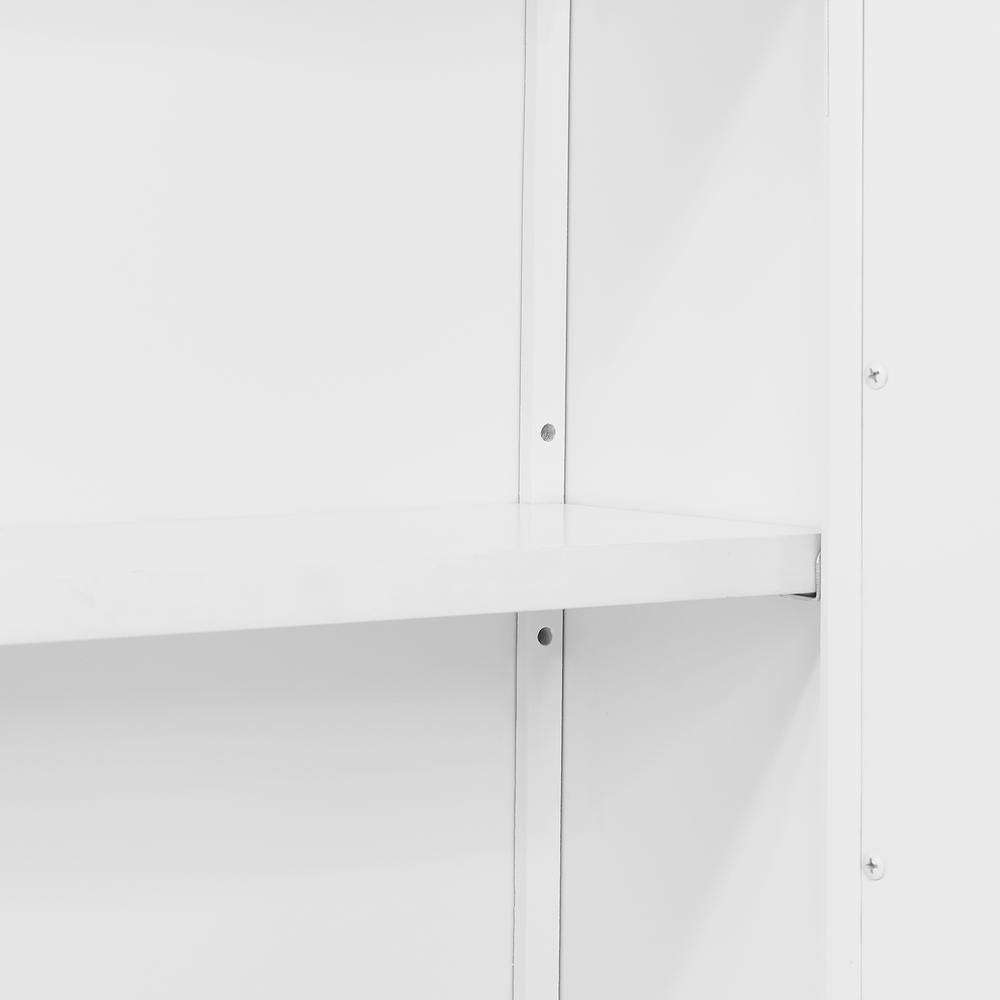 Alaterre Furniture Coventry 27 in. W Wall Cabinet with Two Doors and Open Shelf in White ANCT75WH