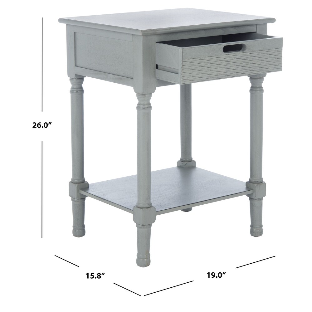 SAFAVIEH Landers 1 Drawer Bottom Shelf Accent Table   19\