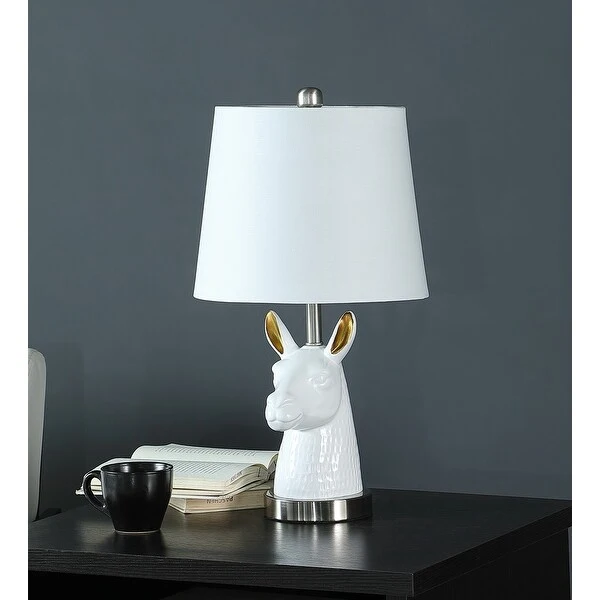 20.5 In. Patagonia White Llama Resin Table Lamp