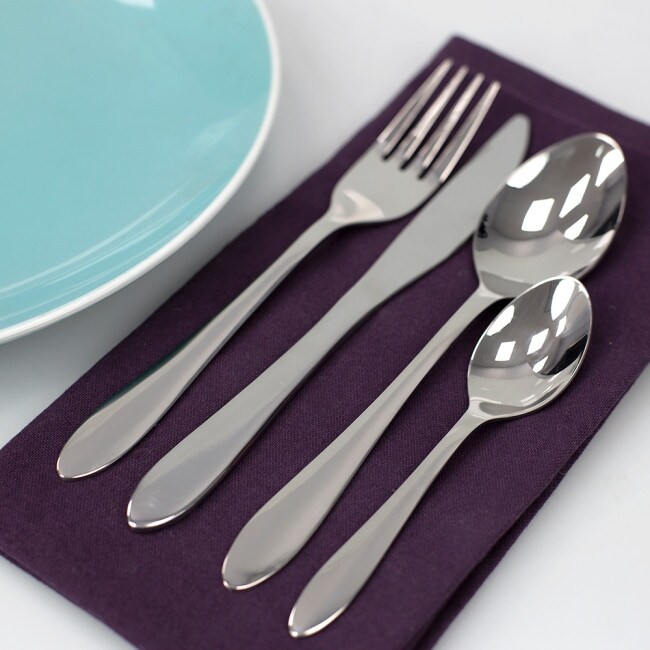 16-piece Silver Stainless Steel Flatware Set