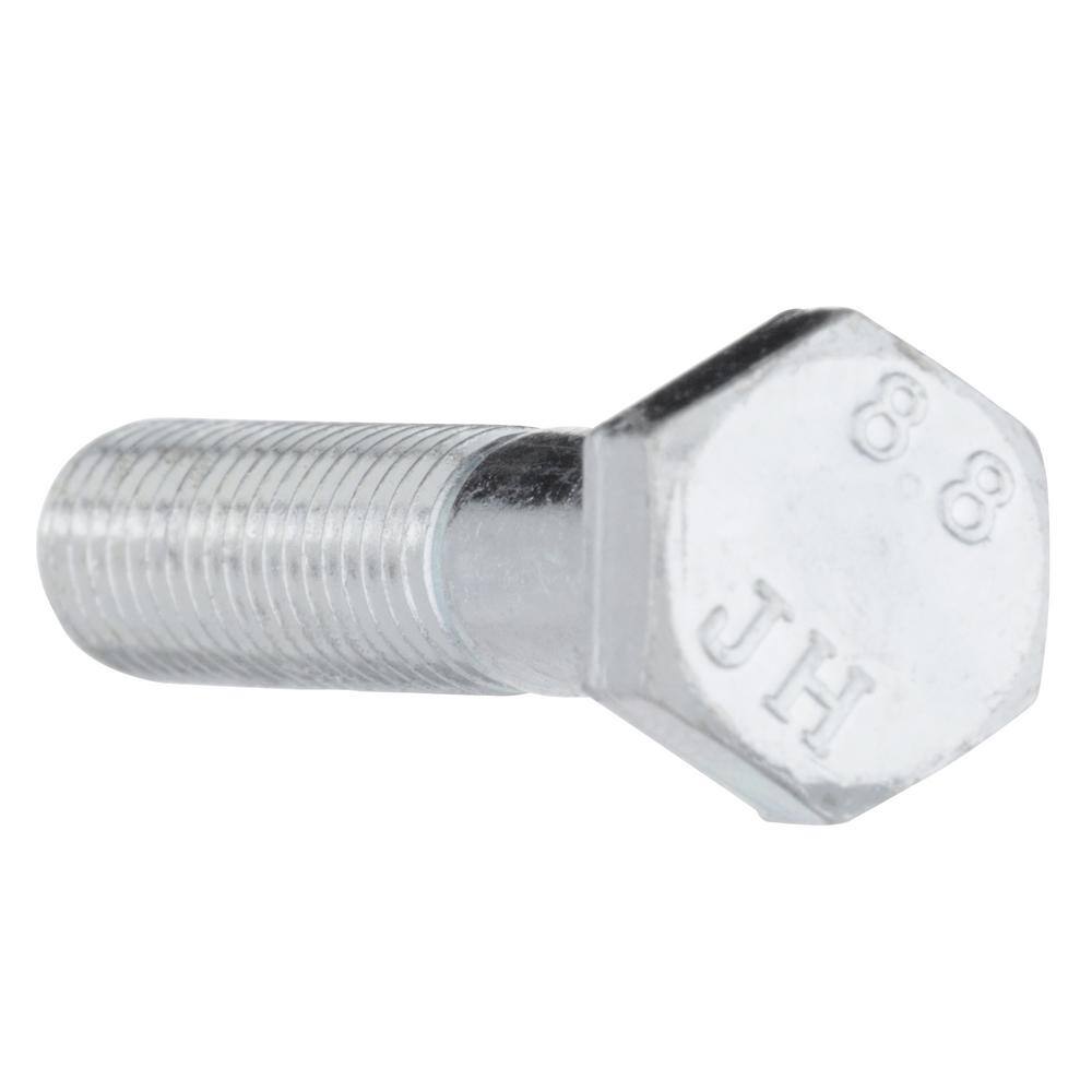 Everbilt M8-1.25 x 40 mm Class 8.8 Zinc Plated Hex Bolt 801698