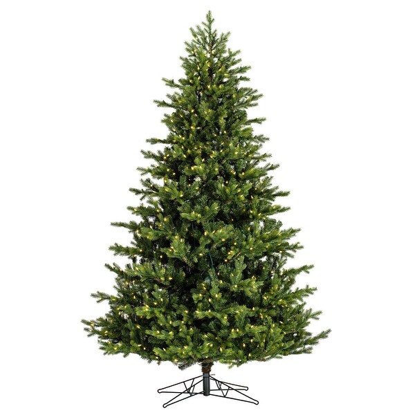 Vickerman 7.5' x 58 Welch Fraser Fir Artificial Christmas Tree，Warm White Duralit LED Lights