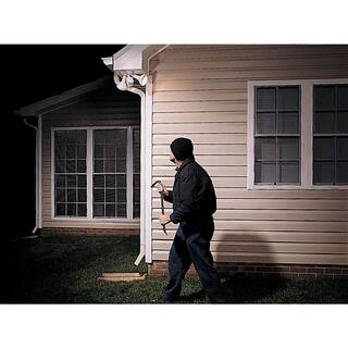 All-Pro 180 White Motion Activated Sensor Outdoor Security Flood Light with Lamp Cover MS185RW