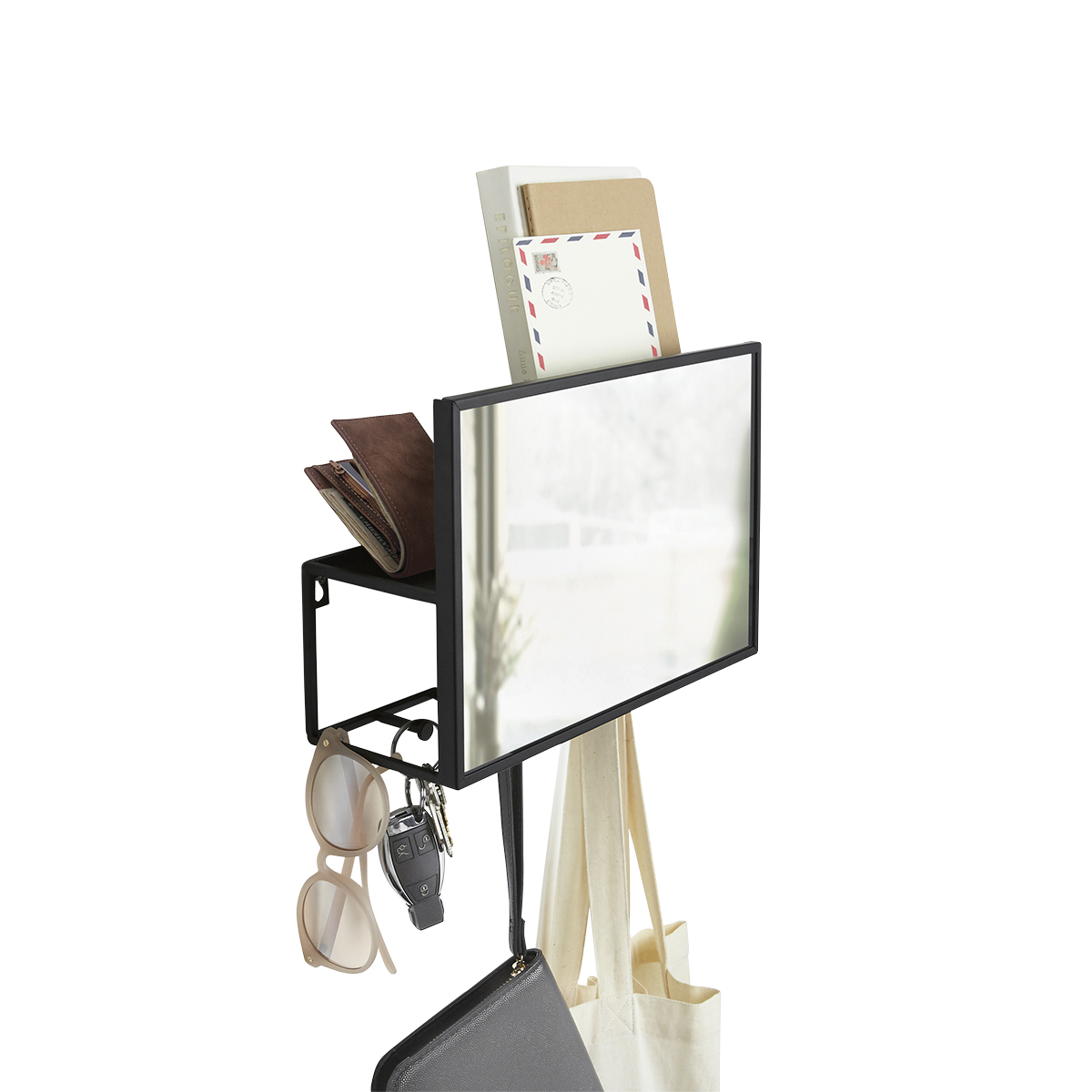 Umbra Cubiko Organizer Wall Mirror