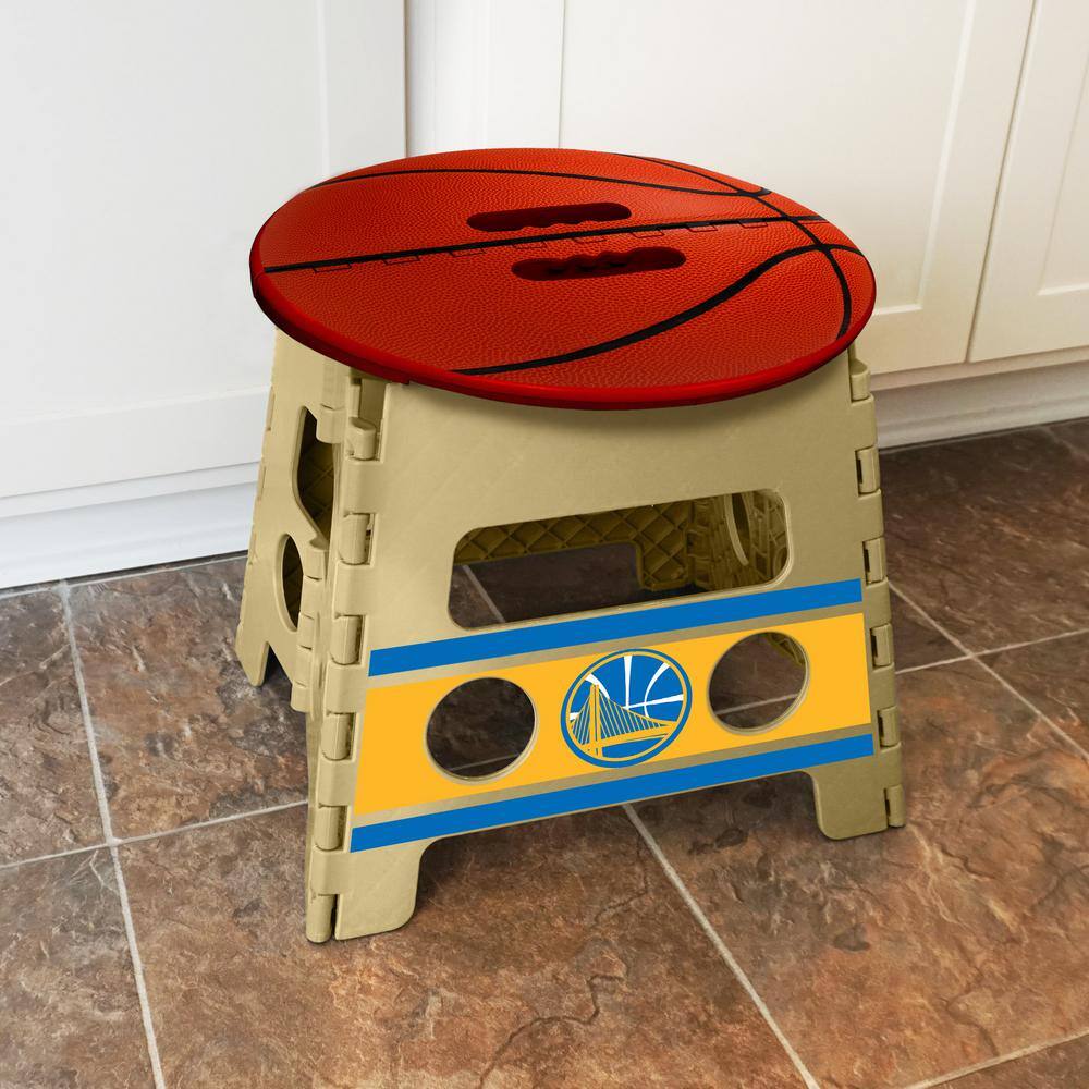 FANMATS NBA Golden State Warriors Plastic Folding Step Stool 24402