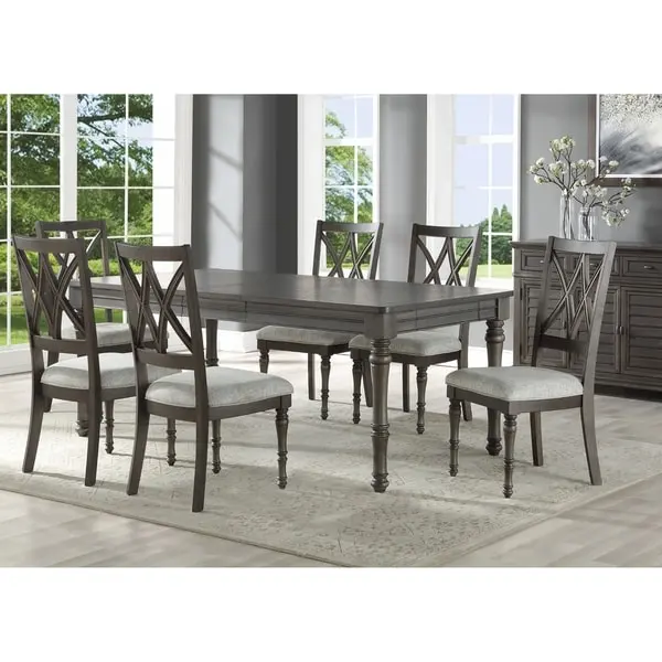 Lockwood Double X-Back Wood Dining Chair by Greyson Living (Set of 2)