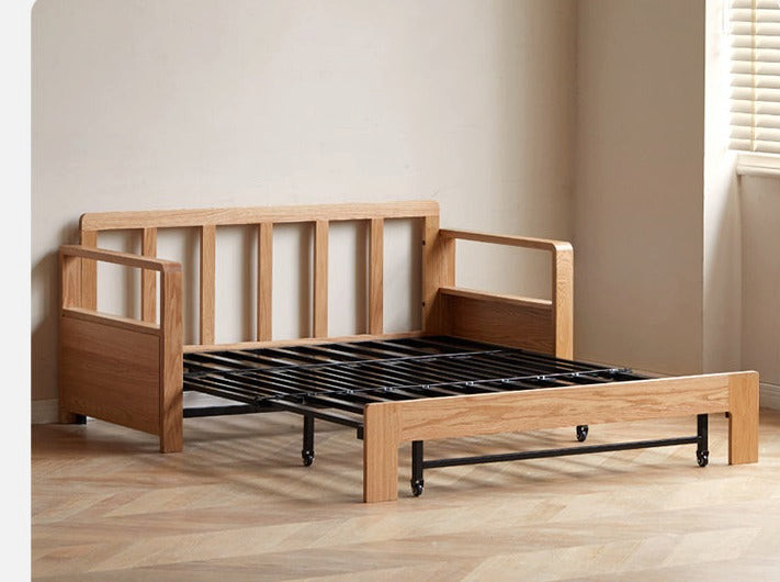 North American Oak Solid Wood Sofa Bed Modern MultiFunctional   Transitional   Sleeper Sofas   by GVAwood  Houzz