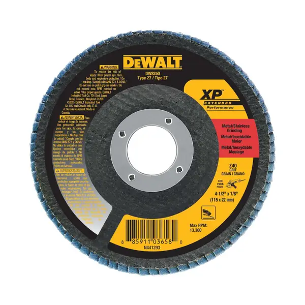 DEWALT 4-1/2x7/8 40g XP Flap Disc