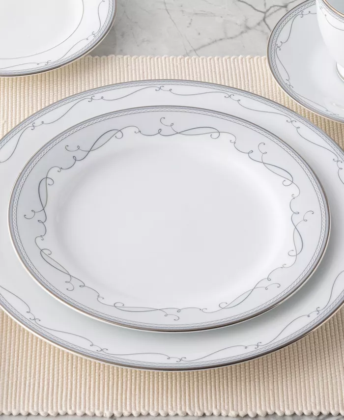 Noritake Satin Flourish 4 Piece Salad Plate Set Service for 4