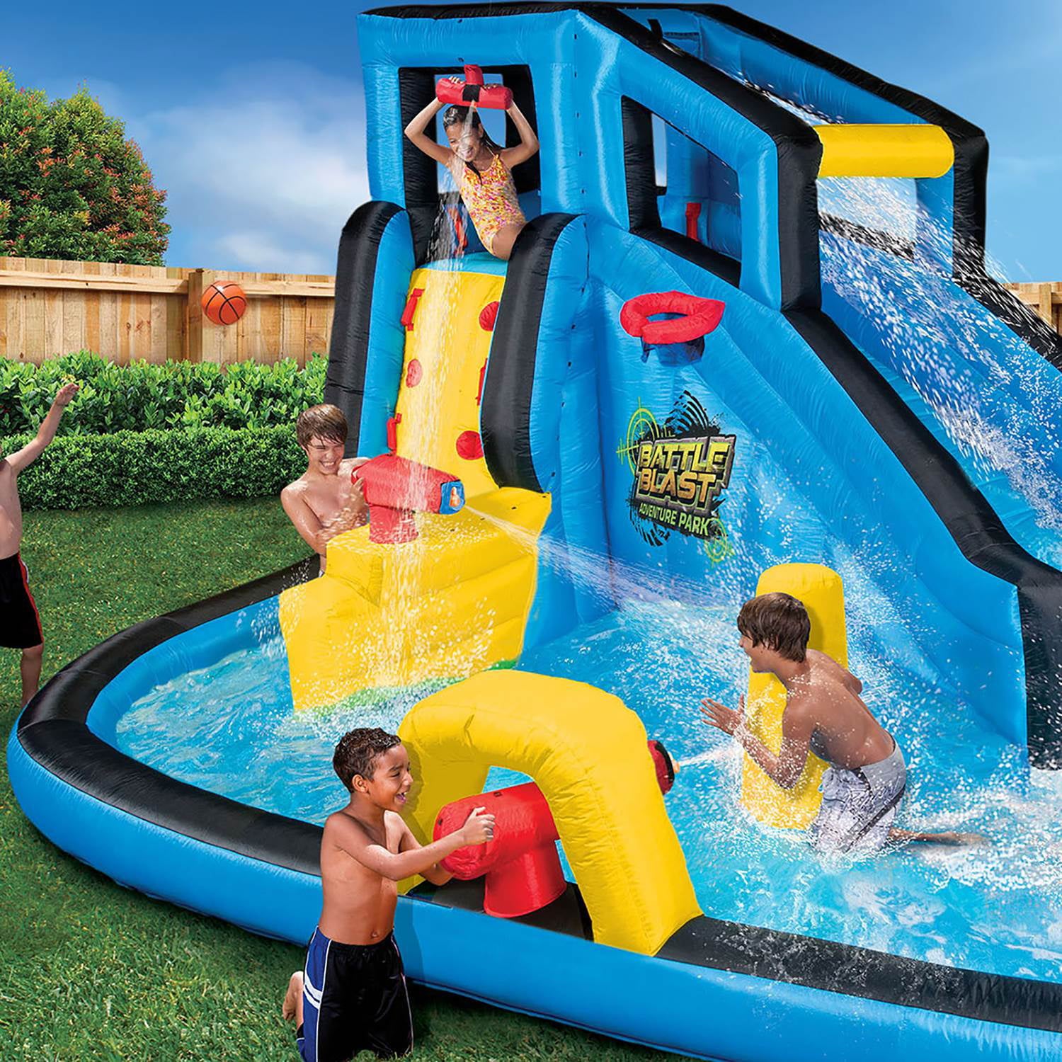 Banzai Inflatable Battle Blast Water Park