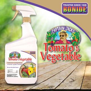 Bonide Captain Jack's Tomato and Vegetable Spray 32 oz. Ready-to-Use Spray Insect and Disease Control for Organic Gardening 6886