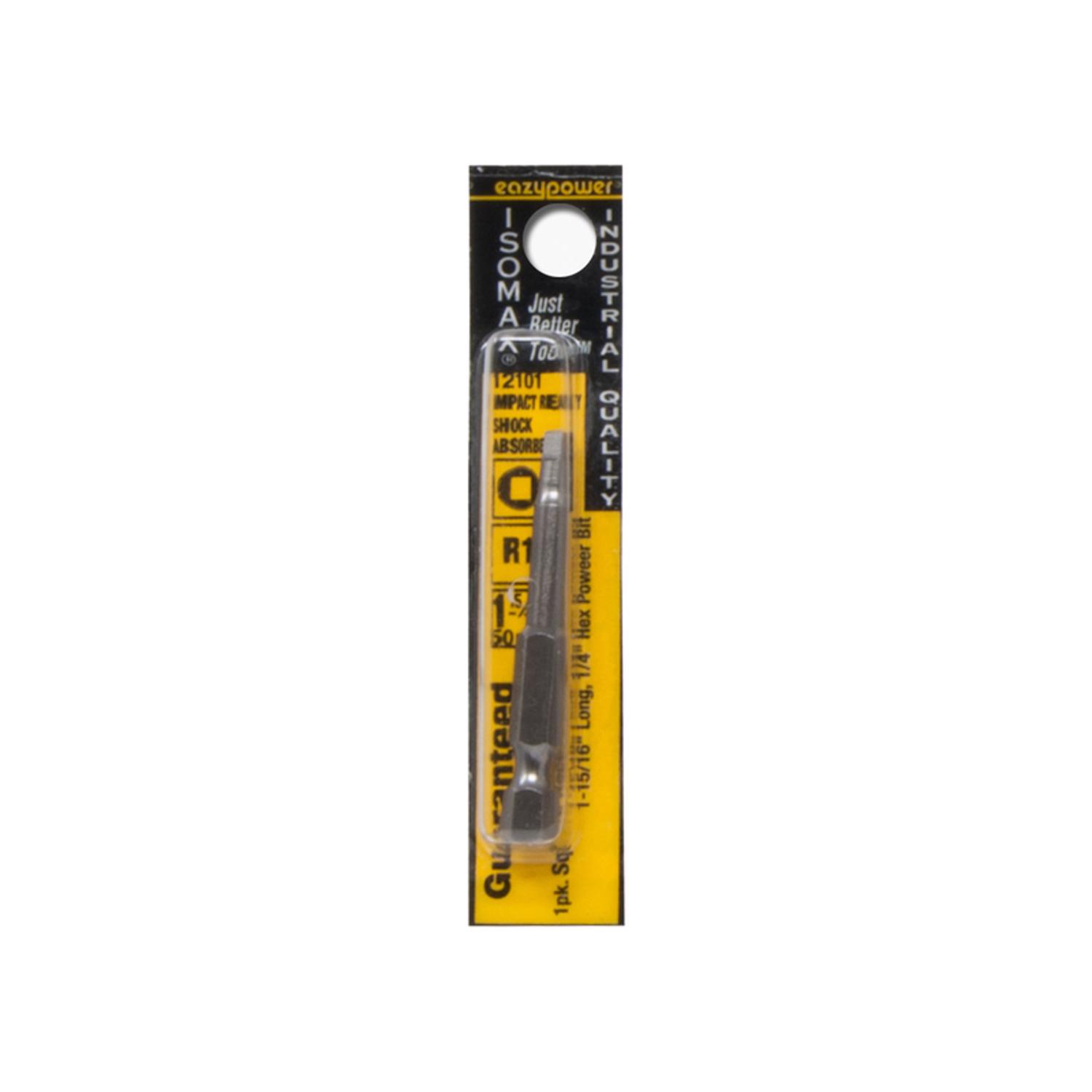 Eazypower Isomax Square Recess #1 X 1-15/16 in. L Power Bit Steel 1 pc