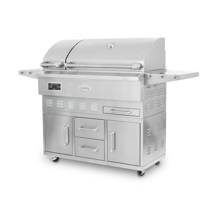 Louisiana Grills Estate Series 860 sq in 304 Stainless Steel Pellet Grill w/ Full Lower Cabinet