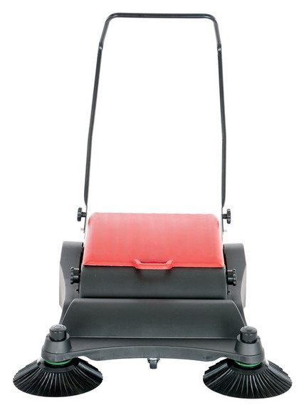 Vestil JAN LG manual brush sweeper large belt driv...