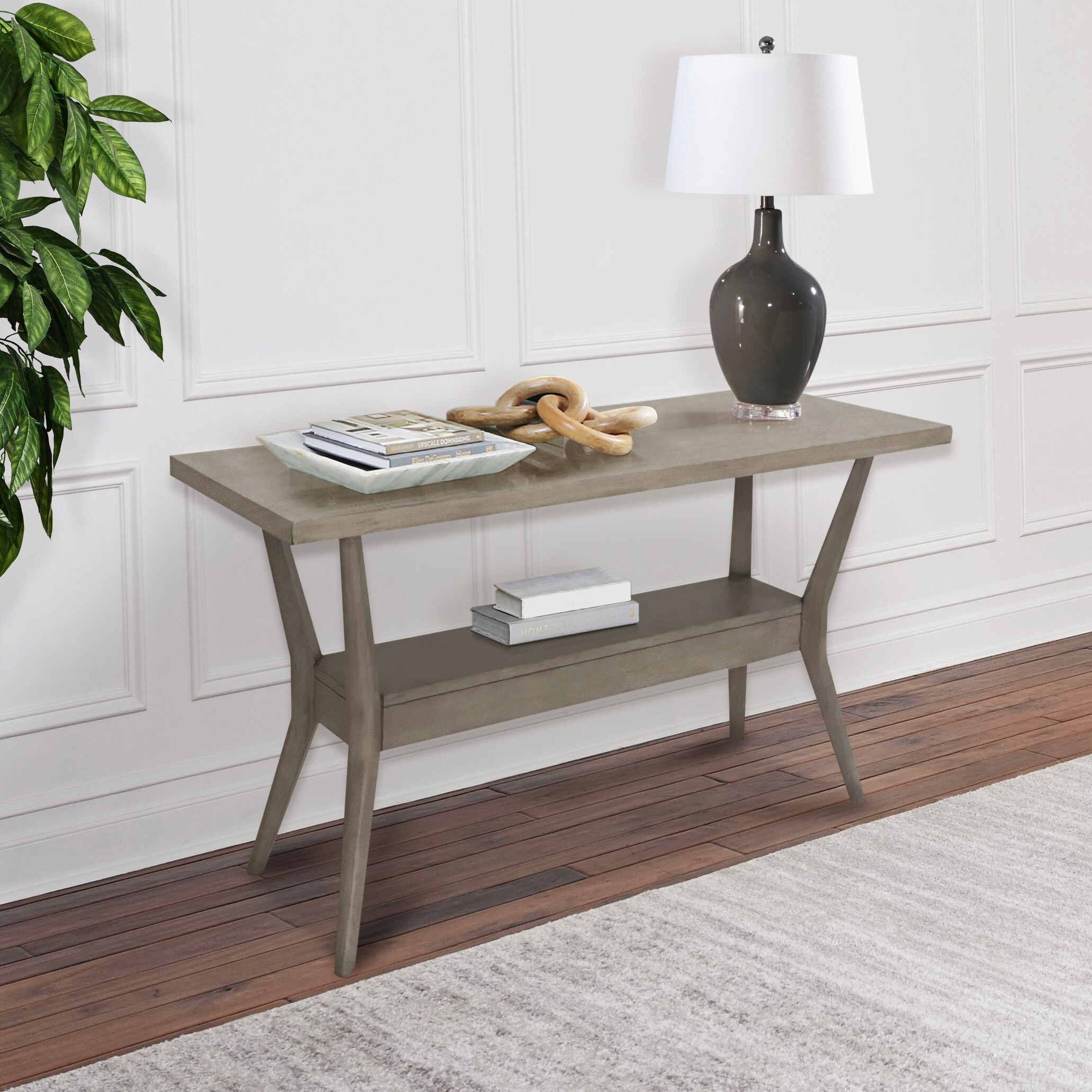 Abbyson Elm Wood Console Table