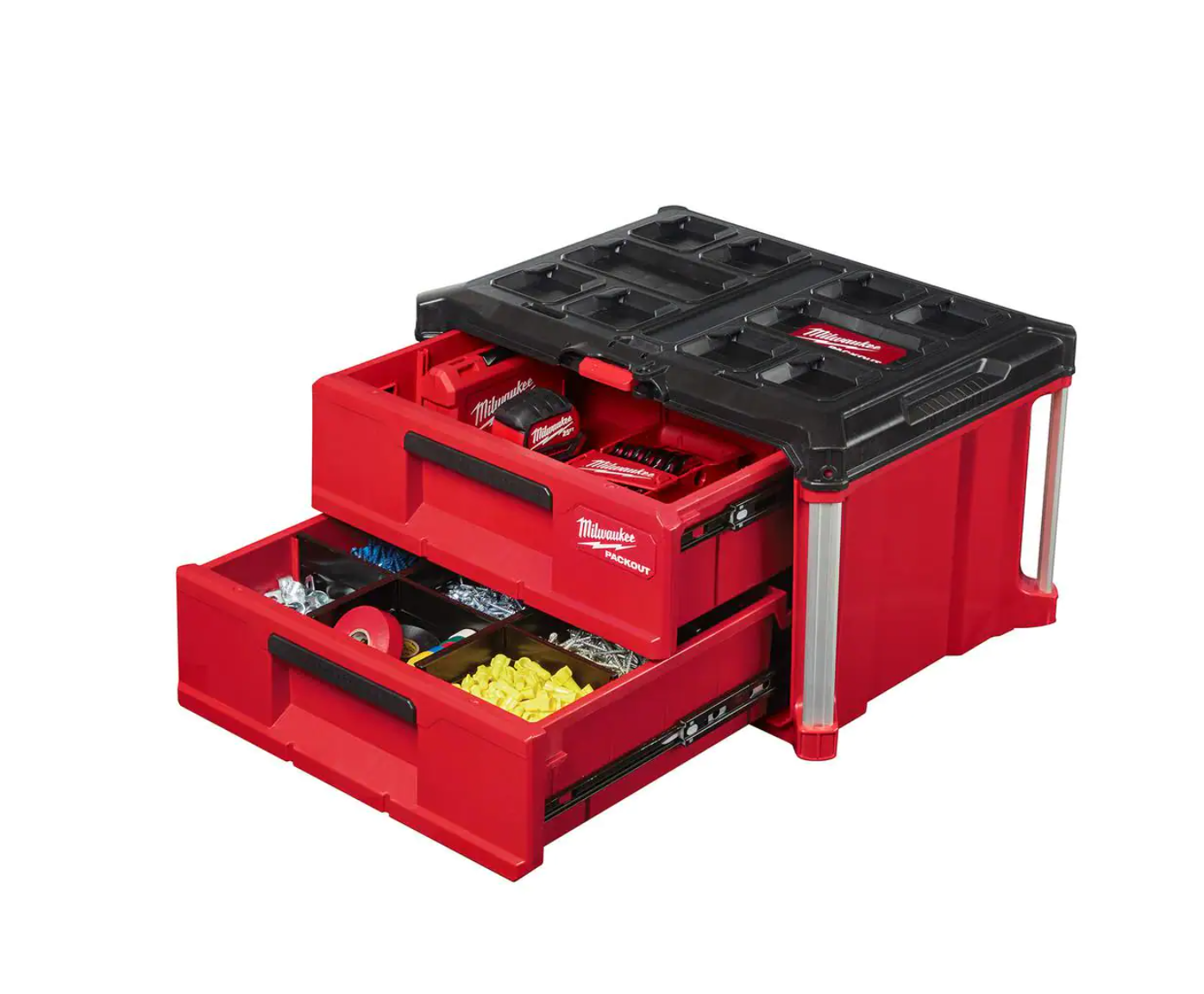 Milwaukee 48-22-8442 PACKOUT 22 in. 2-Drawer Tool Box with Metal Reinforced Corners