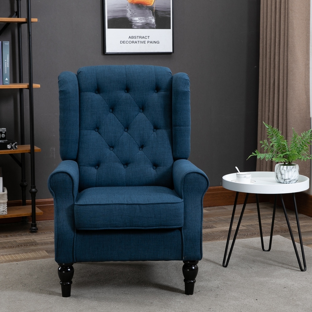 Copper Grove Guanta Tufted Wood Leg Accent Chair