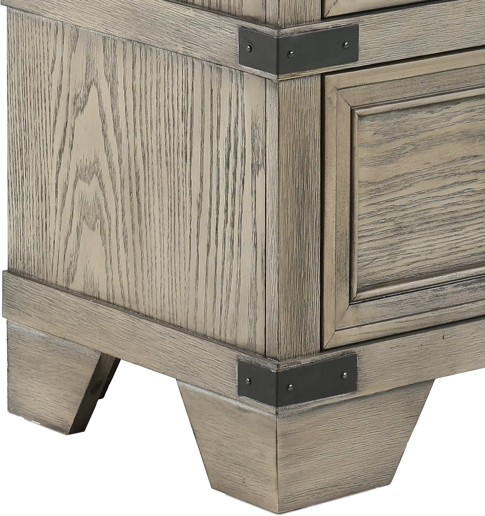 Forge Pewter Gray Nightstand