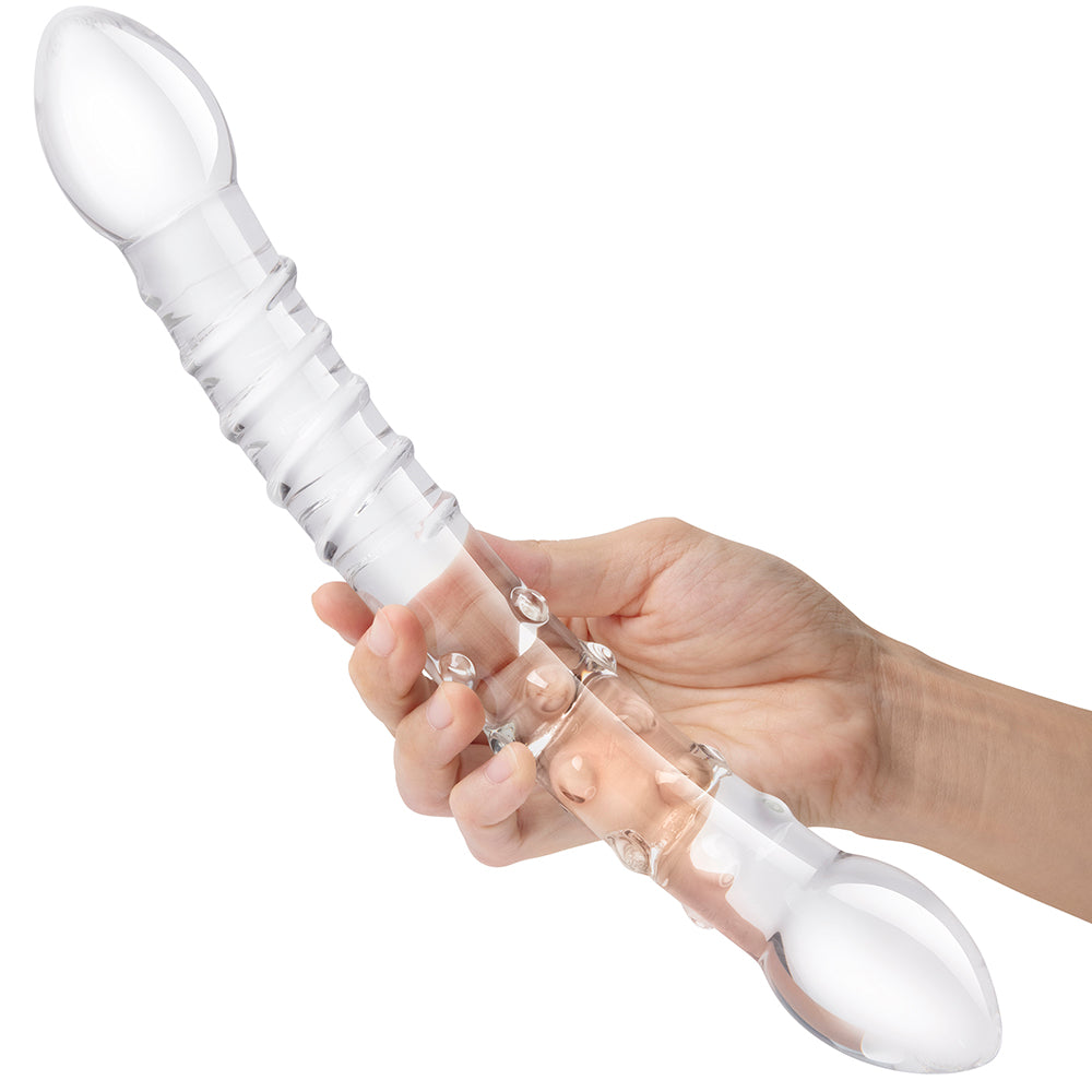 gläs 12 Inch Girthy Double Trouble Dildo