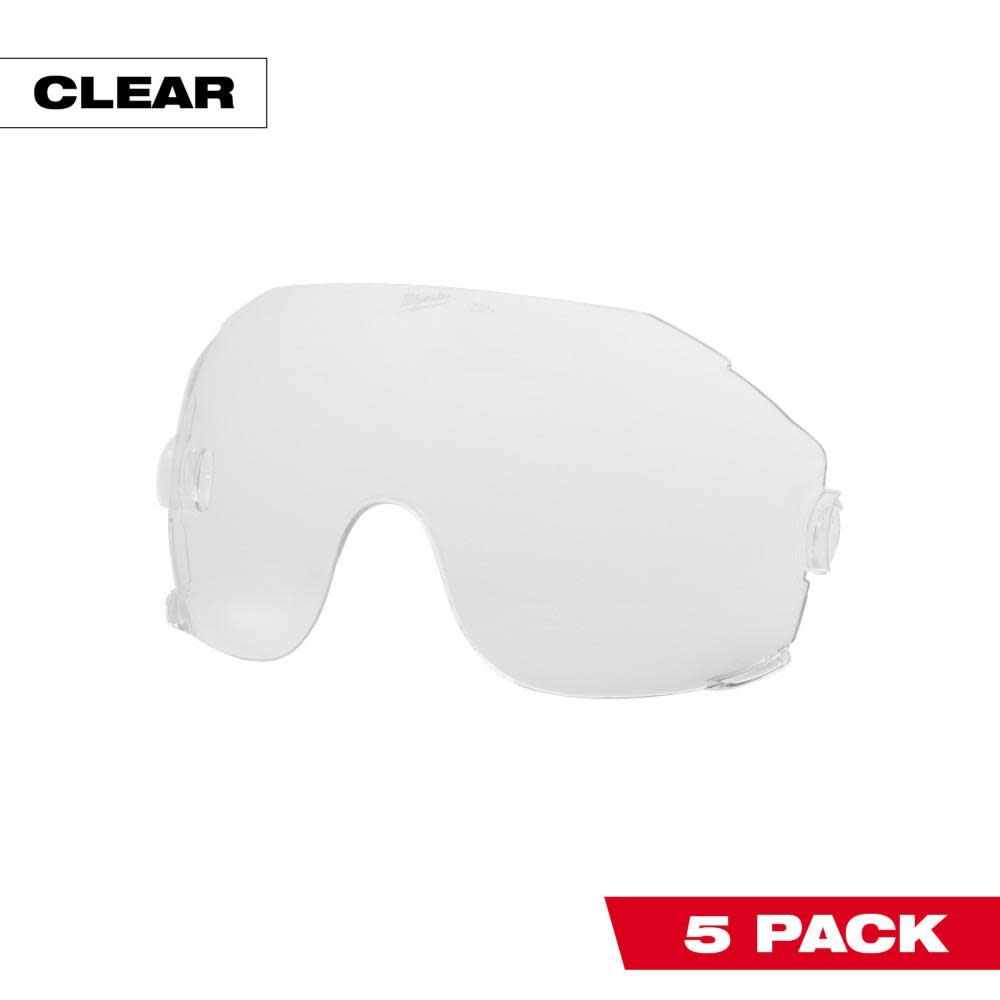 Milwaukee Clear Eye Visor Replacement Lenses 5pk