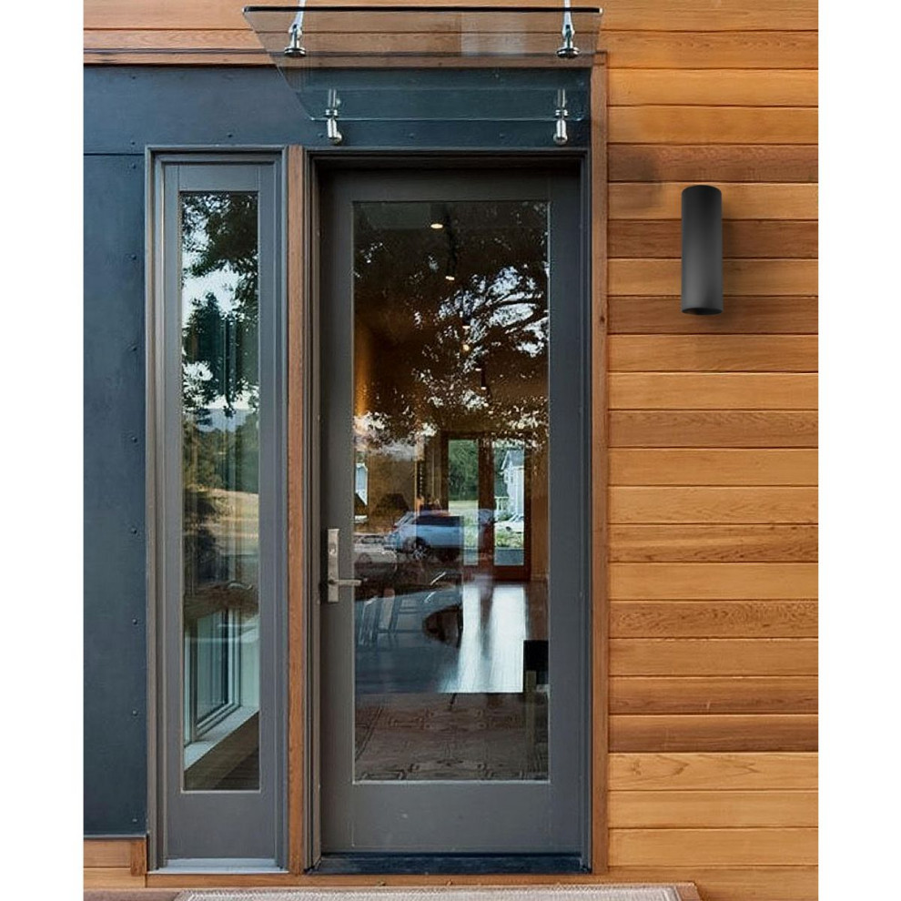 2 Light Wall Lantern   Modern   Outdoor Wall Lights And Sconces   by Louie Lighting  Inc.  Houzz