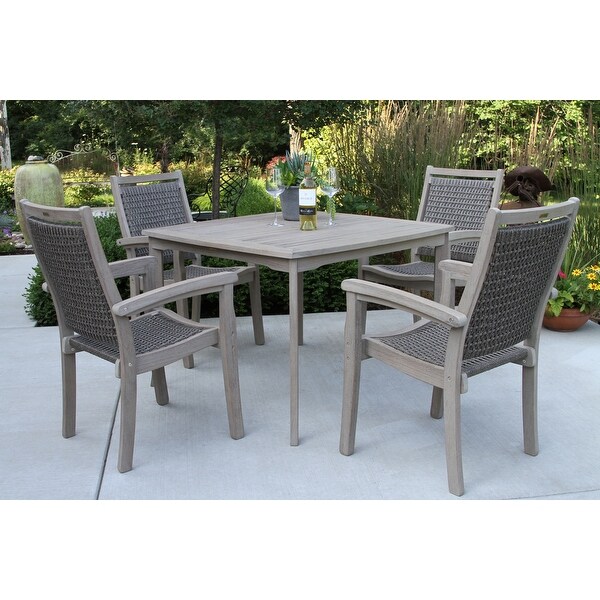 Contessa Grey Wash Eucalyptus Square Dining Table