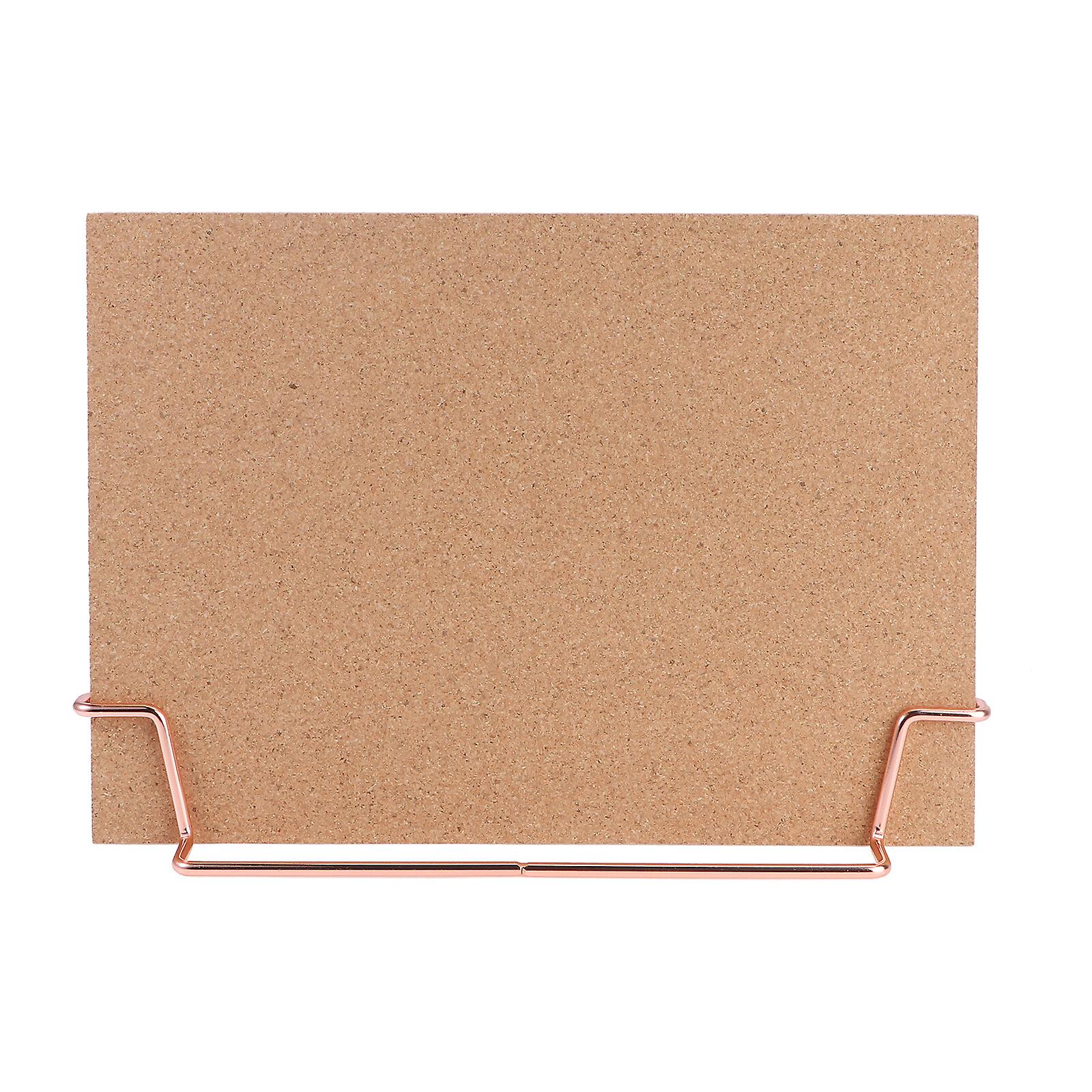 Cork Board Bulletin Board Message Boards Wooden Pin Memo Board Notice Board For Home Office (rose Gold Base)