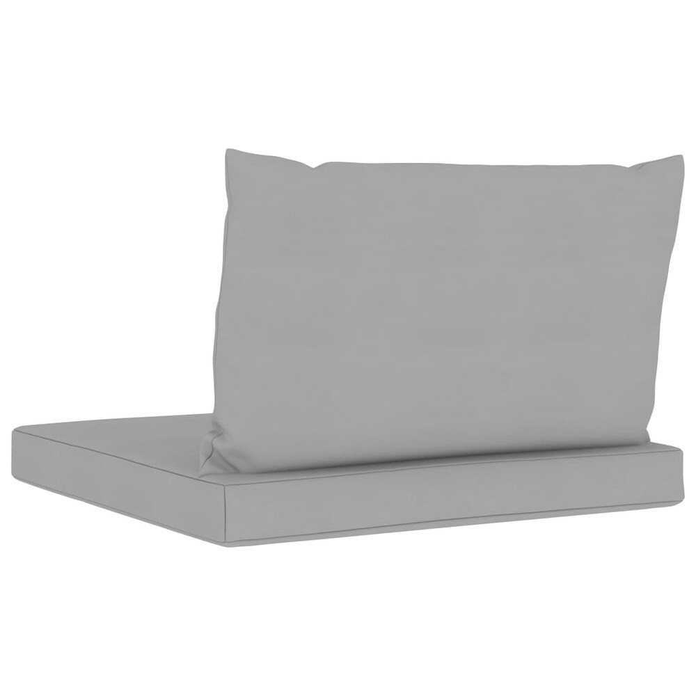 vidaXL Pallet Cushions 2 pcs Gray Oxford Fabric   23.6\