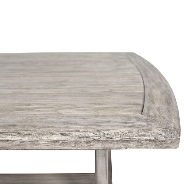 Surfside Driftwood Grey Teak Deck Coffee Table by Havenside Home