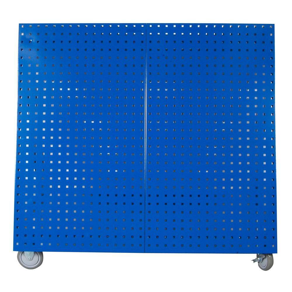 Triton Products 21.25 in. Mobile 0-Drawer Tool Utility Cart in Blue LBC-18B