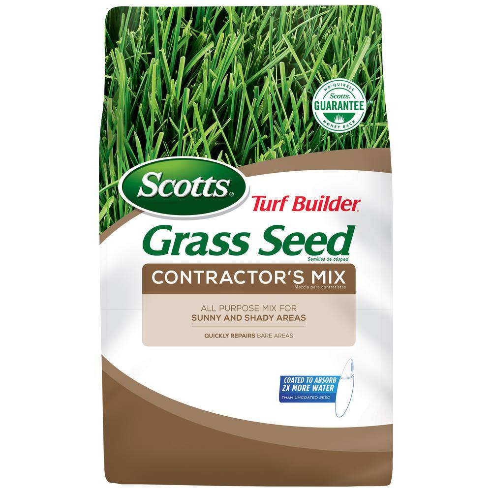 Scotts Turf Builder 20 lbs. Grass Seed Contractor's Mix for Sunny and Shady Areas 18275